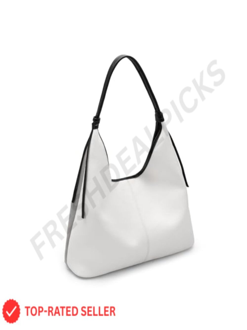 Genuine Leather Slouchy Hobo Bag Women Tassel Magnetic Closure Lightweight Tote